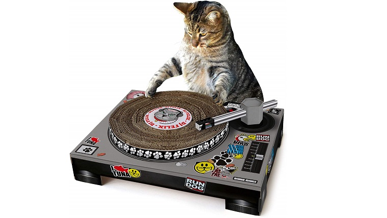 cat dj scratcher