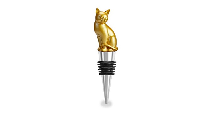 Cat wine stopper