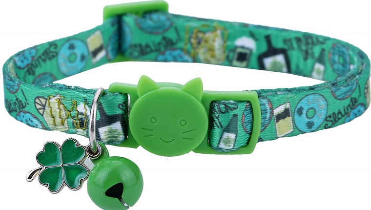 saint patrick's day cat collar