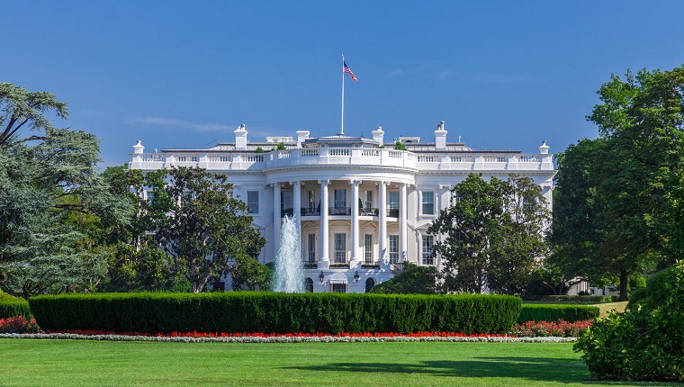 White House on a Clear Sky